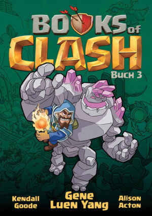 Basierend auf dem Welthit Clash of Clans und aus der Feder von Superstar-Graphic-Novel-Autor Gene Luen Yang, erweckt dieser dritte Band einer neuen actiongeladenen Serie die Charaktere aus jedermanns Lieblings-Mobile-Gaming-Sensation zum Leben! Sonny, der Golem, hat es satt, von seinen Teamkollegen mit Füßen getreten zu werden - im wahrsten Sinne des Wortes! Sein Royale-Team, die Jazzypickles-Gurkentruppe, hat einen neuen Trick, der ihm Fußabdrücke im Gesicht hinterlässt! Und als er Unterstützung braucht, ist Sonny auf sich allein gestellt ... und wird buchstäblich in ZWEI Golems gespalten! Kann sein bester Freund, der Star-Zauberer der Gurkentruppe, ihm jetzt helfen? Und will er überhaupt die Hilfe seines sogenannten Freundes? In der Fortsetzung der epischen Graphic-Novel-Serie, die in der Welt von Clash of Clans und Clash Royale spielt, schreibt Gene Luen Yang eine ausgefallene und actionreiche Geschichte, die das Fantasy-Abenteuer-Genre auf den Kopf stellt!