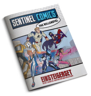 Ihr seid die Helden von Sentinel Comics! In diesen sechs spannenden Abenteuern direkt aus den Sentinel Comics verkörpert ihr die Freedom Five und ihre ehemalige Praktikantin Unity. Für jeden Helden gibt es ein eigenes Heft, in dem beschrieben wird, wer sie sind, wie ihr Charakterbogen funktioniert und was sie tun können. Zusammen mit dem Spielleitfaden enthält dieses Einsteigerset insgesamt 13 Hefte! Helden, ihr müsst helfen, Megalopolis wieder aufzubauen und die Heldenteams der Welt wieder zu vereinen, während ihr zugleich die Angriffe der Schurken abwehrt, die uns alle bedrohen! Könnt ihr herausfinden, wer hinter diesen Angriffen steckt, bevor es zu spät ist? In Sentinel Comics: Das Rollenspiel verkörpern du und deine Freunde Comic-Helden - entweder direkt von den Seiten der Sentinel Comics oder aus eurer eigenen Fantasie! Verbündet euch gegen schreckliche Schurken und kämpft in gefährlichen Umgebungen, alles in einem Pen&Paper-Rollenspiel! Das Einsteigerset enthält: 1 Spielleitfaden 6 Abenteuer-Heftchen 5 Charakterhefte der Freedom Five 1 Unity-Charakterheft Das Einsteigerset enthält alles, was du brauchst, um deine erste komplette Superhelden-Kampagne zu spielen! Bereit für mehr Heldenspaß? Dann schau dir das Grundregelwerk für Sentinel Comics: Das Rollenspiel an!