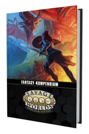 Das Savage Worlds Fantasy-Kompendium bietet alles, was du brauchst, um ein Fantasy-Setting zu erschaffen... und das mit dem preisgekrönten Regelsystem von Savage Worlds! Gestalte deinen Helden mit vielen neuen Charakter-Optionen über dessen einzigartige Abstammungen, außergewöhnliche Talente und interessante Handicaps. Rüste dich mit brandneuer und aktualisierter Ausrüstung aus: von unverzichtbaren Abenteurer-Gadgets über erweiterte Rüstungs- und Waffenlisten bis hin zu magischen Tränken und seltenen Materialien für meisterhafte Gegenstände. Sammle Reichtum und Macht, um eine Festung zu errichten und den Herausforderungen eines eigenen Reiches zu trotzen! Tauche ein in neue Settingregeln, die die Essenz deines Fantasy-Spiels einfangen, ob High Fantasy, Sword & Sorcery oder phantastische Seeabenteuer - die Wahl liegt bei dir! Entfessle neue magische Kräfte und erweitere deine magischen Optionen mit Regeln für rituelle Magie, die das Spiel auf eine neue Ebene heben. Begegne einer Vielzahl an Kreaturen im umfangreichen Bestiarium, das Dutzende von Monstern und verbündeten NSC umfasst. Erlebe klassische Fantasy-Kreaturen in völlig neuer Gestalt und fordere deine Abenteurergruppe heraus! Entdecke eine Vielzahl von magischen Gegenständen! Ob alltägliche Artefakte oder legendäre Relikte, wir liefern dir die passenden Regeln und Inspirationen für dein Abenteuer! Format: B5 nahes Sonderformat, Hardcover Seitenanzahl: 256 Seiten