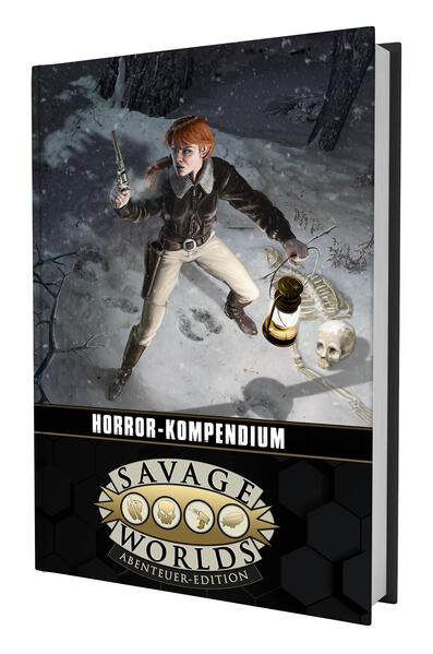 Entfessele eine Welt des Grauens! Das Savage Worlds Horror-Kompendium bietet alles, was du brauchst, um Geschichten herzzerreißende Gruselgeschichten zu erschaffen ... und das alles mit dem preisgekrönten Savage Worlds Regelsystem! Dieser Band enthält: - Neue Charakter-Optionen, einschließlich Talenten und Handicaps, sowie Optionen, um zum Monster zu werden und eine übernatürlichen Kreatur zu spielen. - Narrative Logen-Regeln! Errichte eine Operationsbasis für deine unerschrockene Bande, baue sie im Laufe ihrer Ermittlungen aus und bewältige eine Reihe blutiger Ereignisse! - Neue Setting-Regeln spiegeln die einzigartigen Tropen des Horrorspiels wider, um verschiedene Arten von Gruselgeschichten zu erschaffen, einschließlich erweiterter Auswirkungen von Furchtproben. - Eine Auswahl an schrecklichen magischen Artefakten, von denen einige Belohnungen sein können, die im Laufe einer Untersuchung entdeckt werden, während andere unheilvolle Relikte darstellen, die deine Gruppe in Gefahr bringen wird! - Neue Arkane Hintergründe und Mächte, welche die übernatürlichen Möglichkeiten für das von dir gewählte Horror-Setting erweitern. Ein umfangreiches Bestiarium mit Dutzenden von Monstern aus allen Arten von Horrorgeschichten. Zudem gibt es einen Abschnitt, der die unaussprechlichen Schrecken des Cthulhu-Mythos in deine Kampagne zu bringen! Also nimm all deinen Mut zusammen, entzünde eine Kerze an und bereite dich darauf vor, dich deinen schlimmsten Albträumen zu stellen! Format: B5 nahes Sonderformat, Hardcover Seitenanzahl: 200 Seiten Spielertyp: Spieler und Spielleiterin