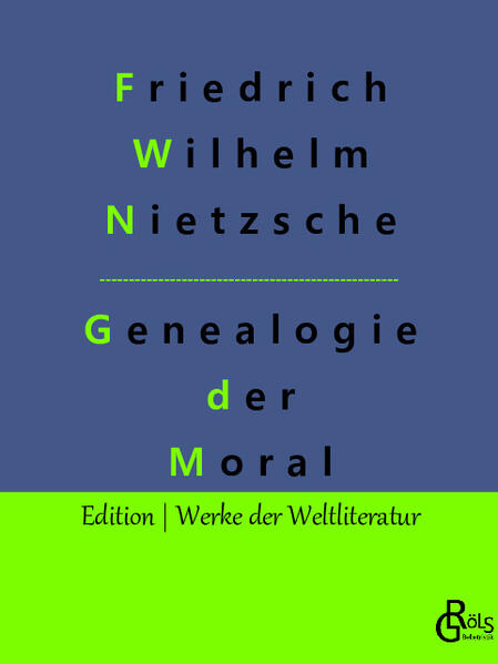 Es ist eine der einflussreichsten Schriften Nietzsches und zugleich eine Abkehr von seinen bisherigen, durch Aphorismen gekennzeichneten Werken. In systematischen Texten und klarem Denken legt uns der Philosoph soziologische, historische und psychologische Thesen vor, die bis heute den wissenschaftlichen Diskurs beeinflussen. Im Gegensatz zum üblichen moralphilosophischen Anspruch seiner Tage fragt er nicht, wie wir handeln sollten, das ist nicht Nietzsches Thema. Nietzsche fragt vielmehr, warum wir glauben, auf eine bestimmte Weise handeln zu sollen und warum wir diesen Imperativ unseren Mitmenschen aufbürden. Gröls-Verlag (Edition Werke der Weltliteratur)