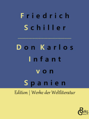 Don Karlos, immerhin Kronprinz von Spanien, trifft seinen Jugendfreund Marquis von Posa wieder, der lange verreist war und mittlerweile als Abgeordneter der niederländischen Provinzen dient. Er will Karlos dazu bringen, sich als Statthalter nach Flandern entsenden zu lassen, um dort den Protestanten mehr Freiheiten einzuräumen, damit der Konflikt mit den katholischen Besatzern zur Ruhe kommt. Karlos hat aber viel dringendere Probleme als Frieden in Flandern: Er liebt immer Elisabeth von Valois, seine ehemalige Verlobte, die aber jetzt den Vater geheiratet hat und damit seine Stiefmutter geworden ist... Gröls-Verlag (Edition Werke der Weltliteratur)