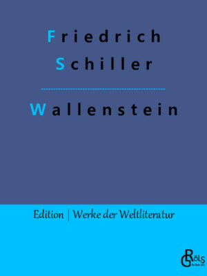 Schiller behandelt in seinem Drama den Niedergang des mächtigen Feldherrn Wallenstein. Die historischen Ereignisse bilden dabei den Rahmen. Auf dem Gipfel seiner Macht, als erfolgreicher Oberbefehlshaber der kaiserlichen Truppen, scheitert Wallenstein, als er sich gegen den Kaiser auflehnt. Sein Ende findet er bei seiner Ermordung in Eger, wohin er erfolglos floh. Gröls-Verlag (Edition Werke der Weltliteratur)