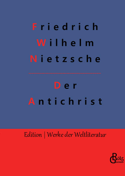 Wie schon in der Götzen-Dämmerung scheut Nietzsche nicht die Wucht seiner Sprache, um das Christentum zu demaskieren - in nie formulierter Schärfe. Er verurteilt die weinerliche Mitleidsethik, vernichtet die kirchliche Theologie und begründet in Ansätzen eine Überlegenheit des Buddhismus, des Islam und des Brahmanismus. Unbarmherzig geht er auch mit Immanuel Kant ins Gericht: Mit dessen Erkenntnisphilosophie habe er den christlichen Glauben im Kern für für unangreifbar und unwiderlegbar erklärt, ob bewusst oder nicht. Gröls-Verlag (Edition Werke der Weltliteratur)