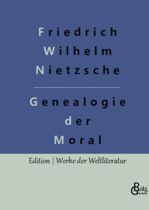 Es ist eine der einflussreichsten Schriften Nietzsches und zugleich eine Abkehr von seinen bisherigen, durch Aphorismen gekennzeichneten Werken. In systematischen Texten und klarem Denken legt uns der Philosoph soziologische, historische und psychologische Thesen vor, die bis heute den wissenschaftlichen Diskurs beeinflussen. Im Gegensatz zum üblichen moralphilosophischen Anspruch seiner Tage fragt er nicht, wie wir handeln sollten, das ist nicht Nietzsches Thema. Nietzsche fragt vielmehr, warum wir glauben, auf eine bestimmte Weise handeln zu sollen und warum wir diesen Imperativ unseren Mitmenschen aufbürden. Gröls-Verlag (Edition Werke der Weltliteratur)