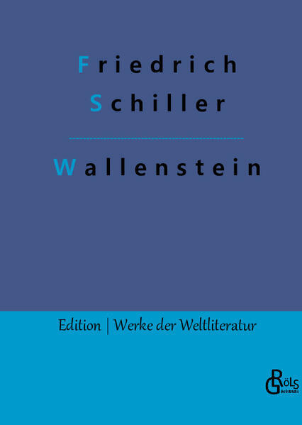 Schiller behandelt in seinem Drama den Niedergang des mächtigen Feldherrn Wallenstein. Die historischen Ereignisse bilden dabei den Rahmen. Auf dem Gipfel seiner Macht, als erfolgreicher Oberbefehlshaber der kaiserlichen Truppen, scheitert Wallenstein, als er sich gegen den Kaiser auflehnt. Sein Ende findet er bei seiner Ermordung in Eger, wohin er erfolglos floh. Gröls-Verlag (Edition Werke der Weltliteratur)