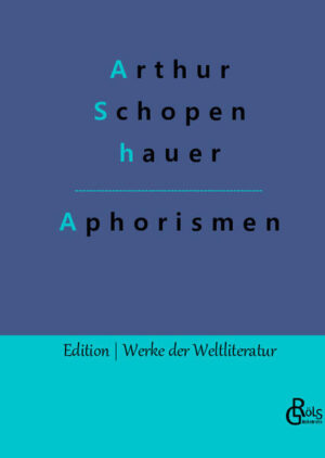 "Ich nehme den Begriff der Lebensweisheit hier gänzlich im immanenten Sinne, nämlich in dem der Kunst, das Leben möglichst angenehm und glücklich durchzuführen, die Anleitung zu welcher auch Eudämonologie genannt werden könnte: sie wäre demnach die Anweisung zu einem glücklichen Dasein." Arthur Schopenhauer - Gröls-Verlag (Edition Werke der Weltliteratur)