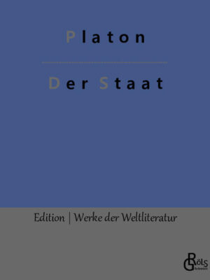 Platos "Staat" ist die älteste bekannte, ausgearbeitete Schrift politischer Philosophie der Menschheitsgeschichte. Als Grundlagenschrift der Naturrechtslehre zählt sie nicht nur zu den mächtigsten Werken der Literaturgeschichte, sondern wird auch bis heute zitiert. Innerhalb des Werkes selbst ist Sokrates die dominierende Hauptfigur. Sokrates entwickelt dabei zum Beispiel das Modell des Ständestaats und das Konzept der dreiteiligen Seele und auch die Ideenlehre. Gröls-Verlag (Edition Werke der Weltliteratur)