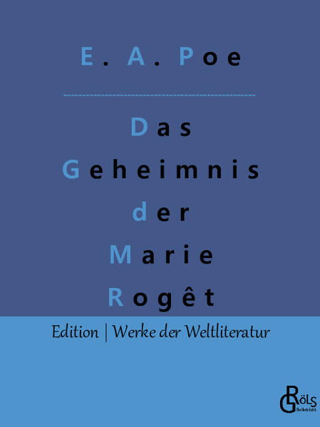 "Man wird finden, daß meine zeitlich voranliegende Geschichte, zu deren Veröffentlichung ich jetzt aufgefordert worden bin, in ihren Einzelheiten höchst merkwürdigerweise das vollkommene Seitenstück bildet zu der jüngst geschehenen Mordtat an der Mary Cecilia Rogers in New York." Edgar Alan Poe - Gröls-Verlag (Edition Werke der Weltliteratur)