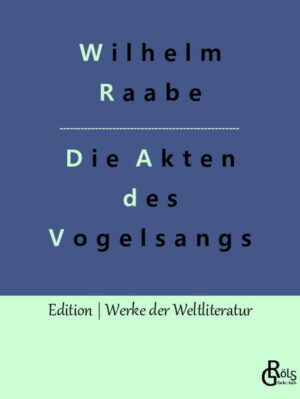 Es ist eines der ältesten Themen der Literatur, das Raabe in den Akten des Vogelsangs variiert: Die Friktion zwischen der Enge der Heimat und Abenteuern draußen in der Ferne. Karl Krumhardt, der ergraute Oberregierungsrat, erhält unverhofft einen Brief der schwerreichen Helene, die ihm aus Chicago mitteilt, dass der Freund Velten Andres verstorben ist. Grund genug für Karl, die gemeinsame Jugendzeit der drei Protagonisten in der ländlichen Residenzvorstadt Vogelsang zu rekapitulieren. Gröls-Verlag (Edition Werke der Weltliteratur)