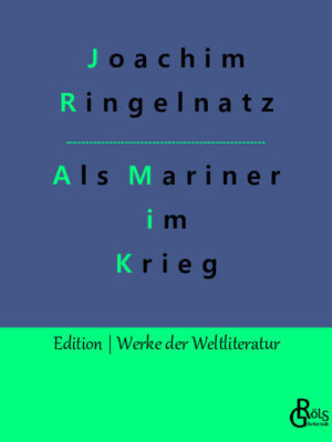 In seinem tagebuchhaften Werk "Als Mariner im Krieg" schildert Ringelnatz uns seine Erlebnisse vom Beginn des Ersten Weltkriegs bis zur November-Revolution. Unnachahmlich berichtet er uns von den Schrecken auf hoher See im Dienste der kaiserlich-deutschen Marine. Wie sagt Ringelnatz so schön? Jeder spinnt auf seine Weise - der eine laut, der andere leise. - Gröls-Verlag (Edition Werke der Weltliteratur)