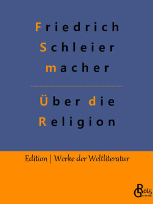 "Was ich selbst bereitwillig eingestanden habe als tief im Charakter der Religion liegend, das Bestreben, Proselyten machen zu wollen aus den Ungläubigen: das ist es doch nicht, was mich jetzt antreibt, auch über die Bildung der Menschen zu dieser erhabenen Anlage und über ihre Bedingungen zu euch zu reden. Zu jenem Endzweck kennen wir Gläubigen kein anderes Mittel, als nur dieses, daß die Religion sich frei äußere und mitteile." Gröls-Klassiker (Edition Werke der Weltliteratur)