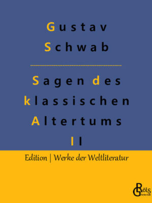 Der zweite Teil: "Die schönsten Sagen des klassischen Altertums" sind eine für junge Menschen erstellte Sammlung antiker Mythen, die Gustav Schwab in den Jahren 1838 bis 1840 in drei Bänden herausgab. Sein Zeil war die Nacherzählung in schlichter Prosa, um die spannendsten Geschichten von Agamemnon bis Odysseus als Klassiker der Kinder- und Jugendliteratur verfügbar zu machen. Dass auch Erwachsene seine einfach zu lesende Sprache den komplexeren Werken zumeist vorziehen, konnte er damals nicht ahnen. Gröls-Klassiker (Edition Werke der Weltliteratur)