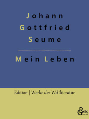 Johann Gottfried Seumes "Mein Leben" gehört zu den bekanntesten deutschen Autobiografien. Schiller und Herder ermunterten Seume, seine Lebensgeschichte in Worte zu fassen, doch die nötige Motivation trat erst ein, als eine schwere Erkrankung dem damals 46-jährigen das bevorstehende Lebensende nahe erscheinen ließ. Kurz vor seinem Tod überließ er die unvollendet gebliebenen Fragmente seinem Arzt C. G. Braune. Gröls-Klassiker (Edition Werke der Weltliteratur)