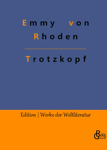 "Trotzkopf" ist einer der Prototypen des sogenannten Backfischromans. Eines Romans also, welcher die Pubertät eines heranwachsenden Mädchens beschreibt. Ilse lässt sich nicht zurechtbiegen und tyrannisiert ungestüm alle Gouvernanten, die der Vater ins Feld schickt. Ob der neuen Stiefmutter Anne und dem Pfarrer gelingt, woran so viele gescheitert sind? Gröls-Verlag (Edition Werke der Weltliteratur)