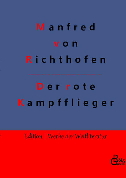 Der rote Kampfflieger ist die Autobiografie des deutschen Jagdfliegers Manfred von Richthofen, der heute vielen als erfolgreichster, zumindest aber bekanntester Pilot des Ersten Weltkriegs gilt. Seine Jugend, seine Familie und seine militärische Karriere sind dementsprechend die Themen, über MvR uns in seinem militärisch-akkuraten Stil berichtet. Gröls-Verlag (Edition Werke der Weltliteratur)