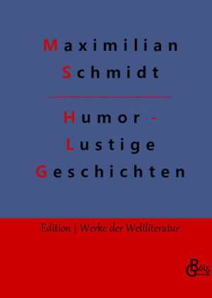 Max Schmidts lustige Geschichten, wie "Ein Geschwisterkind", das "fatale Bündel", "Lustige Haft" und der "Wohltäter wider Willen" haben Generationen zum Lachen gebracht. Heute gehört Schmidt zu den bekanntesten Humoristen der vorletzten Jahrhundertwende. Gröls-Klassiker (Edition Werke der Weltliteratur)