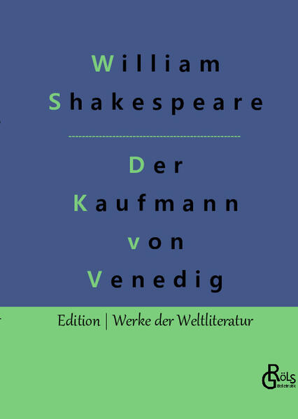 Antonio ist ein venezianischer Kaufmann, der seinen Freund Bassanio unterstützen möchte, der um die Hand einer jungen Dame wirbt. Portia, eine Adelige aus vermögendem Hause soll es sein, da ist die Brautwerbung schnell ruinös. Shylock, der berühmte jüdische Geldverleiher hilft. Doch Geld ist Geld und Ehre ist Ehre. Shylock wird von den Christen der Stadt gehasst, er hasst sie zurück und Bassanio, der ihn beleidigt, wird zum Sinnbild dieses Hasses. Shylock verzichtet auf Zinsen und verlangt statt dessen, scheinbar im Scherz, ein Pfund Fleisch aus Antonios Körper, wenn das Geld nicht rechtzeitig zurück gezahlt wird. Ob das gut geht? Gröls-Klassiker (Edition Werke der Weltliteratur)