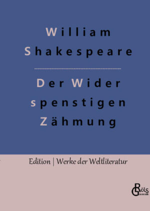 Shakespears Komödie von 1592 spielt im italienischen Padua. Der reiche Kaufmann Baptista hat zwei Töchter, Bianca und Katharina. Die jüngere Bianca darf nicht heiraten, bevor die ältere Katharina nicht unter der Haube ist - so will es der Vater. Lucentio, der arg in Bianca verliebt ist, muss daher nicht nur allerhand Widersacher auf Abstand halten, sondern auch noch eine Frau für Katharina finden. Ob das mal gut geht? Gröls-Klassiker (Edition Werke der Weltliteratur)