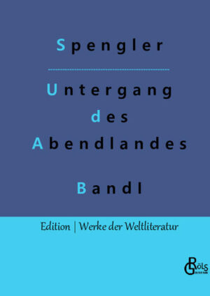 Band 1: "Gibt es eine Logik der Geschichte? Gibt es jenseits von allem Zufälligen und Unberechenbaren der Einzelereignisse eine sozusagen metaphysische Struktur der historischen Menschheit, die von den weithin sichtbaren, populären, geistig-politischen Gebilden der Oberfläche wesentlich unabhängig ist? Die diese Wirklichkeit geringeren Ranges vielmehr erst hervorruft? Erscheinen die großen Züge der Weltgeschichte dem verstehenden Auge vielleicht immer wieder in einer Gestalt, die Schlüsse zuläßt?" Gröls-Klassiker (Edition Werke der Weltliteratur)