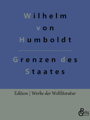 "Wenn man die merkwürdigsten Staatsverfassungen mit einander und mit ihnen die Meinungen der bewährtesten Philosophen und Politiker vergleicht, so wundert man sich vielleicht nicht mit Unrecht, eine Frage so wenig vollständig behandelt und so wenig genau beantwortet zu finden, welche doch zuerst die Aufmerksamkeit an sich zu ziehen scheint, die Frage nämlich: zu welchem Zweck die ganze Staatseinrichtung hinarbeiten und welche Schranken sie ihrer Wirksamkeit setzen soll." Gröls-Klassiker (Edition Werke der Weltliteratur)