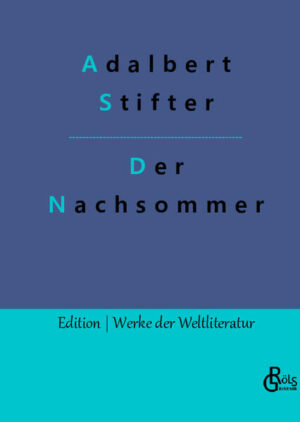 Adalbert Stifter, der auch unter dem Pseudonym Ostade schrieb, war ein österreichischer Schriftsteller, Maler und Pädagoge. Er zählt heute zu den bekanntesten Autoren des Biedermeier und Österreichs. Als Meister der biedermeiertypischen Naturdarstellung handelte er sich mitunter den Vorwurf ein, letztlich "Heimatromane" zu schreiben und die ländliche Idylle zu idealisieren. Seine Romane werden bis heute gerne gelesen und zählen zu den Werken der Weltliteratur. Gröls-Klassiker (Edition Werke der Weltliteratur)