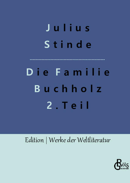 2. Teil: "Wem die Schilderung des kleinbürgerlichen Lebens der Reichshauptstadt nicht gefällt, dem bleibt es unbenommen, sich einen Roman zu kaufen, in denen Grafen und Comtessen gebildete Conversation führen. Wen es aber interessirt, zu erfahren, wie sich intimes Familienleben in der Einsamkeit der großen Stadt gestaltet, der wird an den Sorgen und den Freuden der Frau Wilhelmine Antheil nehmen und ihre Briefe als Skizzen aus dem Leben der Hauptstadt betrachten, die nicht blos aus Asphaltstraßen und langen Häuserreihen besteht, sondern aus vielen, vielen Heimstätten, deren Thüren dem Fremden verschlossen bleiben." Julius Stinde (Gröls-Klassiker - Edition Werke der Weltliteratur)