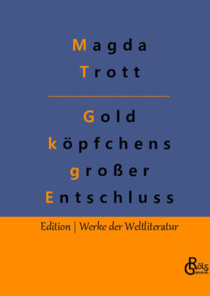 "Die großen Ferien kamen immer näher. Seit Tagen überlegte Frau Goldköpfchen, ob es ratsam und möglich sei, mit den drei Kindern eine kleine Ferienreise zu machen. Obwohl sie eine sparsame Hausfrau war, kostete doch das Atelier mit all seinen Anschaffungen eine Menge Geld, und drei Kinder wollten versorgt sein. Hinzu kam noch, daß Frau Wendelin immer eine offene Hand hatte und Bedürftige niemals zurückwies, ohne ihnen mit einem kleinen Geldbetrag ausgeholfen zu haben. Freilich, wenn sie an den Vater oder an Bruder Kuno schrieb, der jetzt die väterliche Apotheke übernommen hatte, würden sie ihr ohne weiteres einen Reisezuschuß schicken..." Gröls-Klassiker (Edition Werke der Weltliteratur)