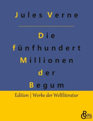 Das märchenhafte Vermögen einer indischen Prinzessin (der Begum) wird vererbt. Anspruch erhebt der französische Arzt Dr. Sarrasin, der mit dem Geld eine moderne und blühende Stadt errichten möchte, die ein Hort der Hygiene und Gesundheit ist. Anspruch erhebt aber auch der deutsche Professor Schultze, der damit eine stählerne und waffenstrotzende Stadt aufbauen möchte... Gröls-Klassiker (Edition Werke der Weltliteratur)