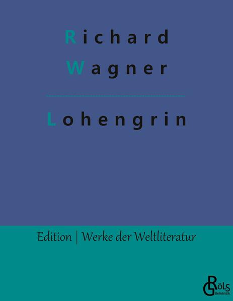 "Im Vordergrund sitzt König Heinrich unter einer mächtigen alten Eiche (Gerichtseiche), ihm zunächst stehen sächsische und thüringische Grafen, Edle und Reisige, welche des Königs Heerbann bilden. Gegenüber stehen die brabantischen Grafen und Edlen, Reisige und Volk, an ihrer Spitze Friedrich von Telramund, zu dessen Seite Ortrud. Die Mitte bildet ein offener Kreis. Der Heerrufer des Königs und vier Hornbläser schreiten in die Mitte. Die Bläser blasen den Königsruf." Gröls-Klassiker (Edition Werke der Weltliteratur)