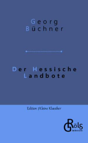 Wir alle kennen den Ausruf „Friede den Hütten! Krieg den Palästen!“, doch die wenigsten wissen, dass er aus dem Hessische Landboten stammt. Dieser war vom Medizinstudenten Büchner als Flugblatt gedacht, um gegen unhaltbare soziale Zustände aufzubegehren. Die Obrigkeiten waren wenig angetan: Sie suchten den Aufwiegler steckbrieflich, doch der konnte sich nach Straßburg absetzen. Der Co-Autor Friedrich Ludwig Weidig wurde verhaftet und kam 1837 nach Haft und Folter unter Bedingungen ums Leben, die nie ganz aufgeklärt wurden. Gröls-Klassiker (Edition Kleine Klassiker)