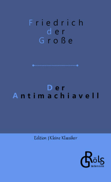 Friedrichs Schrift verfolgte das Ziel, den „Il Principe“ des Niccolò Machiavelli mit seinen zynischen Maximen systematisch zu widerlegen. Freilich war Friedrich in seinen Zwanzigern und bestieg erst nach Fertigstellung des Manuskripts den Thron - die Wirklichkeit holte den jungen Fürsten ein. Eine berühmte Maxime aber, die war ihm stets heilig: Der Herrscher ist alles andere als der absolute Herr der Völker, die seiner Herrschaft unterworfen sind