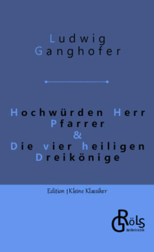 Ludwig Ganghofer, der bayerische Schriftsteller, wird mitunter für seine "Heimatromane" gescholten. Doch was ist falsch daran, die Leser mit freundlichen, simplifizierten und vielleicht auch manchmal melancholischen Geschichten zu erfreuen? Die Wirklichkeit ist ernüchternd genug. Mit Hochwürden Herr Pfarrer & Die vier heiligen Dreikönige sind Ganghofer zwei kurze Geschichten geglückt, die Generationen von Lesern begeistert haben. Den eines wurde Ganghofer auch von seinen ärgsten Kritikern nicht nachgesagt: Das er schlecht schreibt. Gröls-Klassiker (Edition Kleine Klassiker)