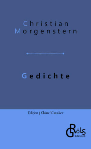 "Wo bist du hin? Noch eben warst du da - Was wandtest du dich wieder abwärts, wehe, nach jenem Leben, das ich nicht verstehe, und warst mir jüngst doch noch so innig nah. 113 Ich soll hinab mit dir in deine Welt, aus der die Schauer der Verwesung hauchen, ins Reich des Todes soll ich mit dir tauchen, das wie ein Leichnam fort und fort zerfällt? 114 Wohl gibt es meinesgleichen, eingeweiht in eure fürchterlichen Daseinsstufen… Doch ich bin´s nicht. Nur wie verworrenes Rufen erschreckt das Wort mich Eurer Zeitlichkeit." Christian Morgenstern (Gröls-Klassiker - Edition Kleine Klassiker)