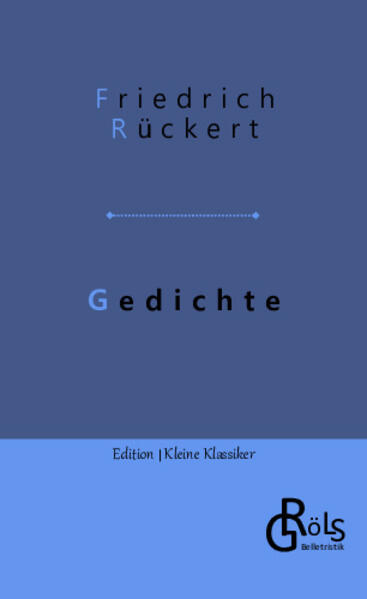 "Ich bin der Welt abhanden gekommen, Mit der ich sonst viele Zeit verdorben, Sie hat so lange nichts von mir vernommen, Sie mag wohl glauben, ich sei gestorben! Es ist mir auch gar nichts daran gelegen, Ob sie mich für gestorben hält, Ich kann auch gar nichts sagen dagegen, Denn wirklich bin ich gestorben der Welt. Ich bin gestorben dem Weltgetümmel, Und ruh' in einem stillen Gebiet! Ich leb' allein in meinem Himmel, In meinem Lieben, in meinem Lied!" Gröls-Klassiker (Edition Kleine Klassiker)