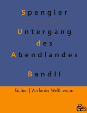 Band 2: "Gibt es eine Logik der Geschichte? Gibt es jenseits von allem Zufälligen und Unberechenbaren der Einzelereignisse eine sozusagen metaphysische Struktur der historischen Menschheit, die von den weithin sichtbaren, populären, geistig-politischen Gebilden der Oberfläche wesentlich unabhängig ist? Die diese Wirklichkeit geringeren Ranges vielmehr erst hervorruft? Erscheinen die großen Züge der Weltgeschichte dem verstehenden Auge vielleicht immer wieder in einer Gestalt, die Schlüsse zuläßt?" Gröls-Klassiker (Edition Werke der Weltliteratur)