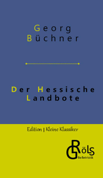 Wir alle kennen den Ausruf „Friede den Hütten! Krieg den Palästen!“, doch die wenigsten wissen, dass er aus dem Hessische Landboten stammt. Dieser war vom Medizinstudenten Büchner als Flugblatt gedacht, um gegen unhaltbare soziale Zustände aufzubegehren. Die Obrigkeiten waren wenig angetan: Sie suchten den Aufwiegler steckbrieflich, doch der konnte sich nach Straßburg absetzen. Der Co-Autor Friedrich Ludwig Weidig wurde verhaftet und kam 1837 nach Haft und Folter unter Bedingungen ums Leben, die nie ganz aufgeklärt wurden. Gröls-Klassiker (Edition Kleine Klassiker)