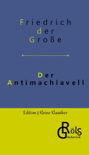 Friedrichs Schrift verfolgte das Ziel, den „Il Principe“ des Niccolò Machiavelli mit seinen zynischen Maximen systematisch zu widerlegen. Freilich war Friedrich in seinen Zwanzigern und bestieg erst nach Fertigstellung des Manuskripts den Thron - die Wirklichkeit holte den jungen Fürsten ein. Eine berühmte Maxime aber, die war ihm stets heilig: Der Herrscher ist alles andere als der absolute Herr der Völker, die seiner Herrschaft unterworfen sind