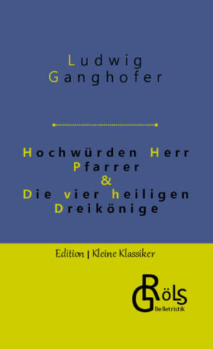 Ludwig Ganghofer, der bayerische Schriftsteller, wird mitunter für seine "Heimatromane" gescholten. Doch was ist falsch daran, die Leser mit freundlichen, simplifizierten und vielleicht auch manchmal melancholischen Geschichten zu erfreuen? Die Wirklichkeit ist ernüchternd genug. Mit Hochwürden Herr Pfarrer & Die vier heiligen Dreikönige sind Ganghofer zwei kurze Geschichten geglückt, die Generationen von Lesern begeistert haben. Den eines wurde Ganghofer auch von seinen ärgsten Kritikern nicht nachgesagt: Das er schlecht schreibt. Gröls-Klassiker (Edition Kleine Klassiker)