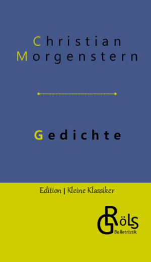 "Wo bist du hin? Noch eben warst du da - Was wandtest du dich wieder abwärts, wehe, nach jenem Leben, das ich nicht verstehe, und warst mir jüngst doch noch so innig nah. 113 Ich soll hinab mit dir in deine Welt, aus der die Schauer der Verwesung hauchen, ins Reich des Todes soll ich mit dir tauchen, das wie ein Leichnam fort und fort zerfällt? 114 Wohl gibt es meinesgleichen, eingeweiht in eure fürchterlichen Daseinsstufen… Doch ich bin´s nicht. Nur wie verworrenes Rufen erschreckt das Wort mich Eurer Zeitlichkeit." Christian Morgenstern (Gröls-Klassiker - Edition Kleine Klassiker)