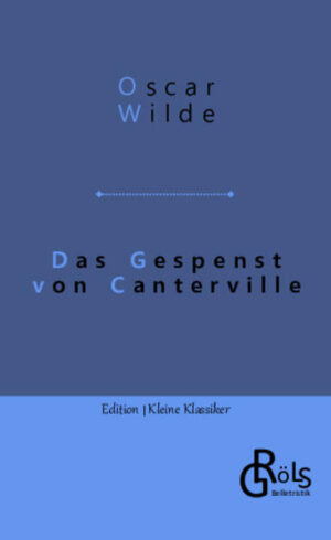 Der amerikanische Botschafter Hiram Otis zieht mit seiner Familie in das Schloss Canterville ein, obwohl dieses ein Gespenst beherbergt. Das Gespenst ist auch fleißig - seit dreihundert Jahren bringt es den Hausbewohnern Nervenzusammenbrüche und Todesfälle. Wildes in der Novelle verarbeitete Gesellschaftskritik ist ambivalent. Einerseits stellt der die amerikanische, schöne "Neue Welt" mit satirischer Distanz dar. Andererseits persifliert er aber auch die Engländer der "Alten Welt". Gröls-Klassiker (Edition Kleine Klassiker)