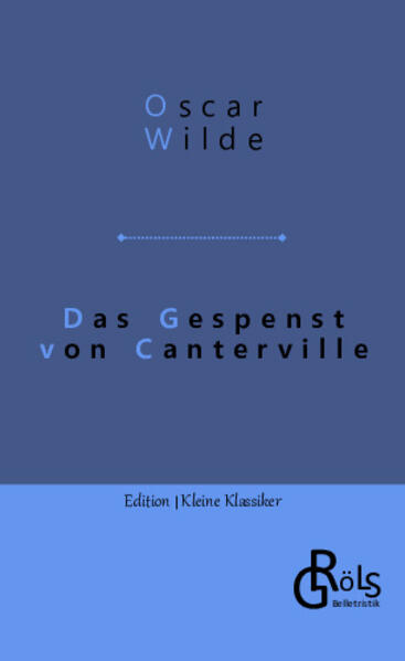 Der amerikanische Botschafter Hiram Otis zieht mit seiner Familie in das Schloss Canterville ein, obwohl dieses ein Gespenst beherbergt. Das Gespenst ist auch fleißig - seit dreihundert Jahren bringt es den Hausbewohnern Nervenzusammenbrüche und Todesfälle. Wildes in der Novelle verarbeitete Gesellschaftskritik ist ambivalent. Einerseits stellt der die amerikanische, schöne "Neue Welt" mit satirischer Distanz dar. Andererseits persifliert er aber auch die Engländer der "Alten Welt". Gröls-Klassiker (Edition Kleine Klassiker)