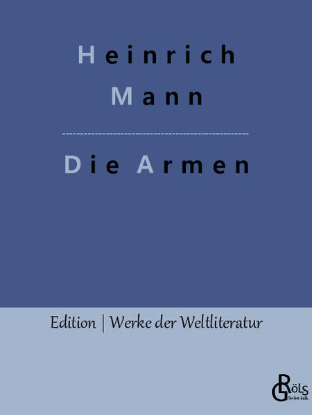 "Die Armen" ist thematisch die Fortsetzung von H. M. Opus Magnum "Der Untertan". In letzterem beschreibt H. M. die Wurmigkeit Diederich Heßlings im Kaiserreich. Nun treffen wir teilweise wieder auf die selben Protagonisten, wenn die Heßling-Welt aus der Sicht des Proletariats geschildert wird. Denn Heßling tritt so eifrig nach unten wie der nach oben kriecht. Wohlstand wird nonchalant über Raffgier und Ausbeutung erlangt, Arbeiter sind nur austauschbare Biomasse. Gröls-Klassiker (Edition Werke der Weltliteratur)