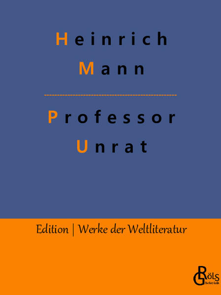 Wer kennt nicht den tyrannischen Professor Unrat, der all seine über Jahre kultivierte Sittlichkeit und Moral über Bord wirft, als er sich in seinen "blauen Engel" verliebt? Es ist Heinrich Manns bitterböse Abrechnung mit der verkommenen, bürgerlichen Gesellschaft während des wilhelminischen Kaiserreichs. Es ist H. M. Spott über die deutschen Sekundärtugenden, an denen die Welt genesen soll, während die wirklichen Bedürfnisse der Menschen unbeachtet bleiben. Gröls-Klassiker (Edition Werke der Weltliteratur)