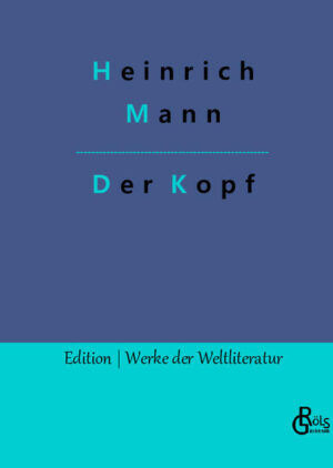 Es ist vielleicht Heinrich Manns am stärksten unterschätzter Roman: "Der Kopf" handelt Liebe und Macht, von Verrat und Ehre. Im Kern behandelt er das Versagen der Eliten seiner Zeit. Vor der Kulisse des Wilhelminischen Berlin, Münchens, Tirols und einer norddeutschen Hafenstadt fiebern die Protagonisten unbewusst der großen Katastrophe ihrer Generation entgegen - dem Krieg. Terra scheitert als Kriegsgegner und Syndikusrechtsanwalt der Rüstungsindustrie, während Mangolf als Kriegsbefürworter und in der politischen Karriere scheitert. Gröls-Klassiker (Edition Werke der Weltliteratur)