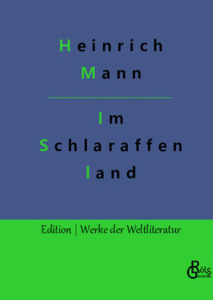 Es ist Heinrich Manns erstes großes Werk und sogleich ein voller Erfolg. Es ist die heitere Satire des Bildungsromans. Ein Aufsteiger und Emporkömmling strebt nach Geld und Macht, soweit das bekannte Muster. Kunstbetrieb und Kommerz, das passt ganz gut zusammen, wie unser Protagonist bald merkt. H.M. selbst geht gnädig mit sich ins Gericht, wenn er später von sich sagt: Mit Zwanzig konnte ich nichts - doch mit Dreißig gelang mir Schlaraffenland". Mit "Die Jagd nach Liebe" schreibt er später das Gegenstück. Gröls-Klassiker (Edition Werke der Weltliteratur)