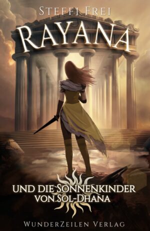 Waisenkind Rayana hat nur einen Wunsch: Gemeinsam mit ihrem besten Freund Kalux die Prüfung zu einer echten Sol-Soldatin bestehen und in die Akademie von Sol-Dhana eintreten! Doch dazu müssen sich beide in den sonnenzyklisch stattfindenden Prüfungen als wahre Sonnenkinder beweisen. Als Rayana trotz hartem Training und dem glorreichen Kampf gegen eine echte Sol-Soldatin durch die letzte Prüfung fällt, bleibt sie allein mit den Scherben ihres Traumes zurück. Während sie als Unbeschienene klassifiziert wird, kann Kalux endlich das Waisenhaus verlassen. Auf sich allein gestellt, sucht Rayana nach anderen Wegen, ihre Sonnenmagie zu beweisen. Dabei entdeckt sie düstere Geheimnisse, die besser im Verborgenen geblieben wären. Wird Rayana ihren Traum riskieren, um Licht in die Schatten von Sol-Dhanas Geschichte zu bringen? Rayana und die Sonnenkinder von Sol-Dhana verbindet epische High-Fantasy mit starken Persönlichkeiten und erzählt die Geschichte einer Freundschaft über alle Grenzen hinaus.