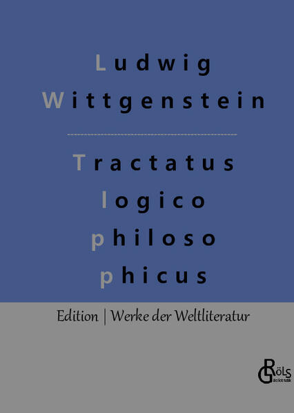 Der Tractatus logico-philosophicus ist das erste Hauptwerk des österreichischen Philosophen Ludwig Wittgenstein. Wie schon der Titel des Buches verspricht, enthält es zum einen eine logische Theorie, zum anderen legt Wittgenstein darin eine philosophische Methode dar. Sein Hauptanliegen ist es, die Philosophie von Unsinn und Verwirrung zu bereinigen, denn, so LW, „die meisten Sätze und Fragen, welche über philosophische Dinge geschrieben worden sind, sind nicht falsch, sondern unsinnig.“ Gröls-Klassiker (Edition Werke der Weltliteratur)