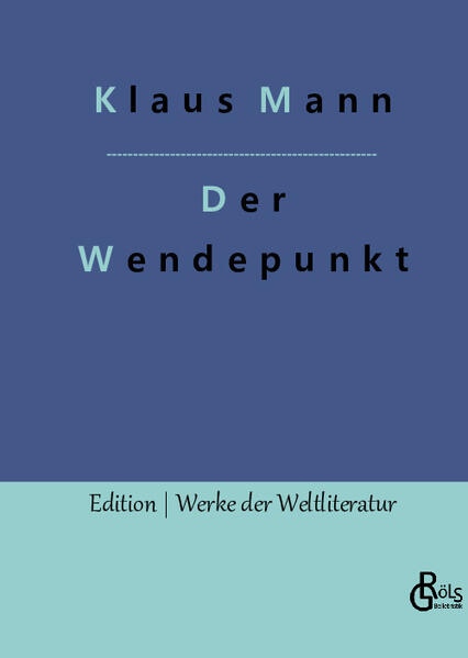 Es ist Klaus Manns Autobiografie, die er treffend mit "Wendepunkt" tituliert. Der Titel bringt Manns Überzeugung zum Ausdruck, dass uns gewisse Wendepunkte im Leben eine Richtung geben. "Wo beginnt die Geschichte? Wo sind die Quellen unseres individuellen Lebens? Welche versunkenen Abenteuer und Leidenschaften haben unser Wesen geformt? Woher kommt die Vielfalt widerspruchsvoller Züge und Tendenzen, aus denen unser Charakter sich zusammensetzt? Ohne Frage, wir sind tiefer verwurzelt, als unser Bewusstsein es wahrhaben will." Gröls-Klassiker (Edition Werke der Weltliteratur)