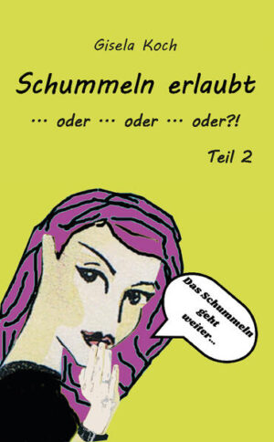 Der Inhalt des Buches ähnelt dem ersten, „Schummeln erlaubt … oder … oder … oder?“ Es sind wieder Geschichten aus dem alltäglichen Leben. Es wird geschummelt ohne Ende. Lesen Sie es, es zaubert Ihnen ein Lächeln ins Gesicht …